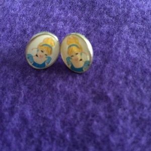 Cinderella earrings studs no backs